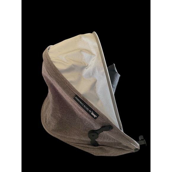 PowerGlyde Jeep Stroller by Delta HOOD REPLACEMENT Part ONLY Gray 11460-2148 - Picture 1 of 8